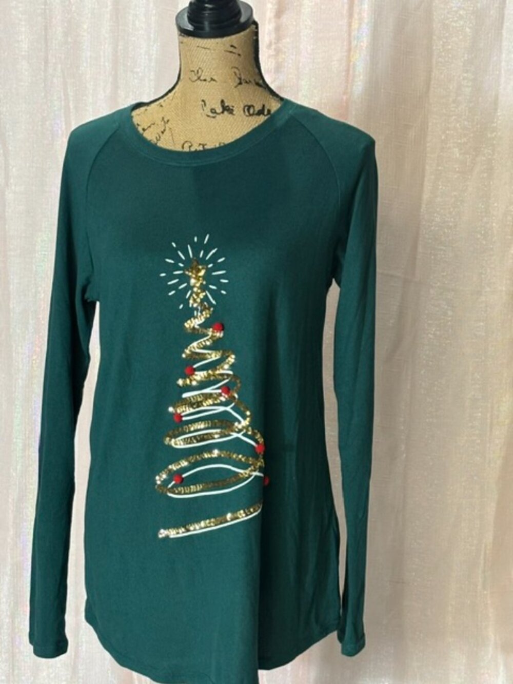 Green Christmas Tree Tunic